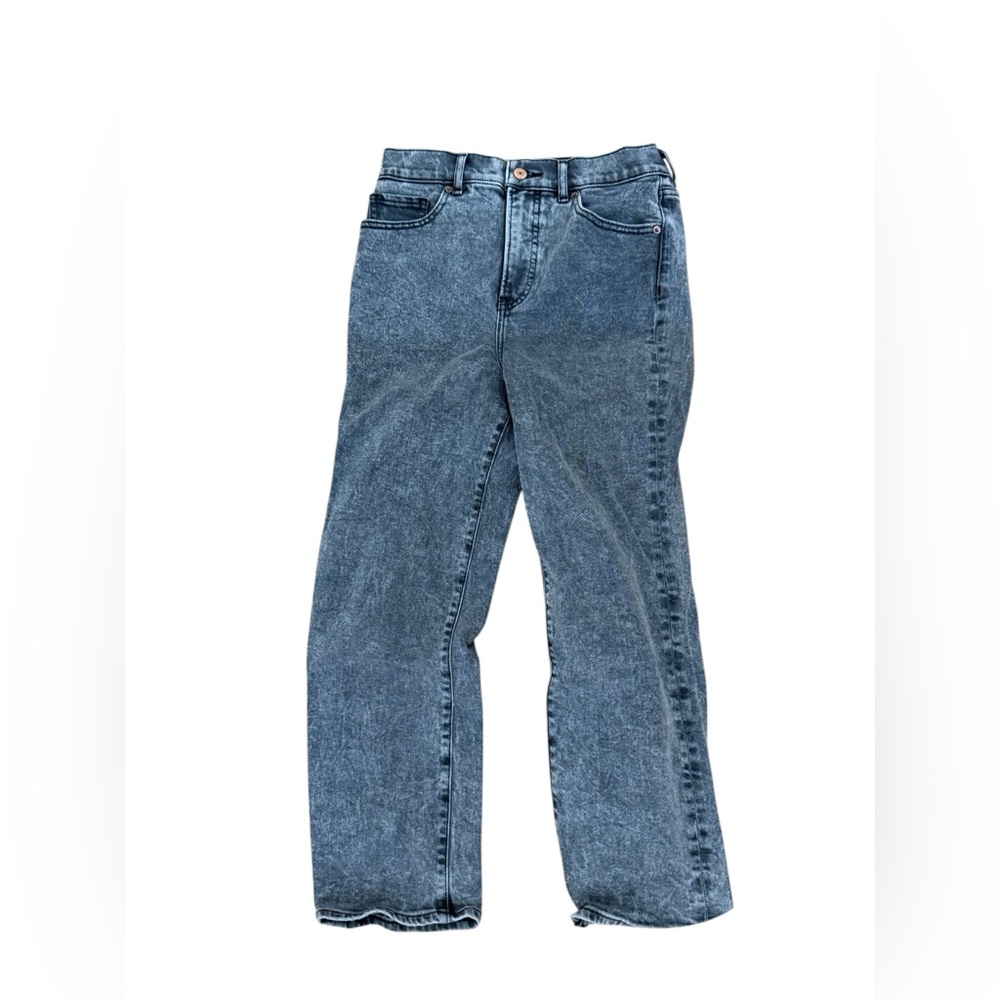 Express Women's Straight Black Ankle Jeans